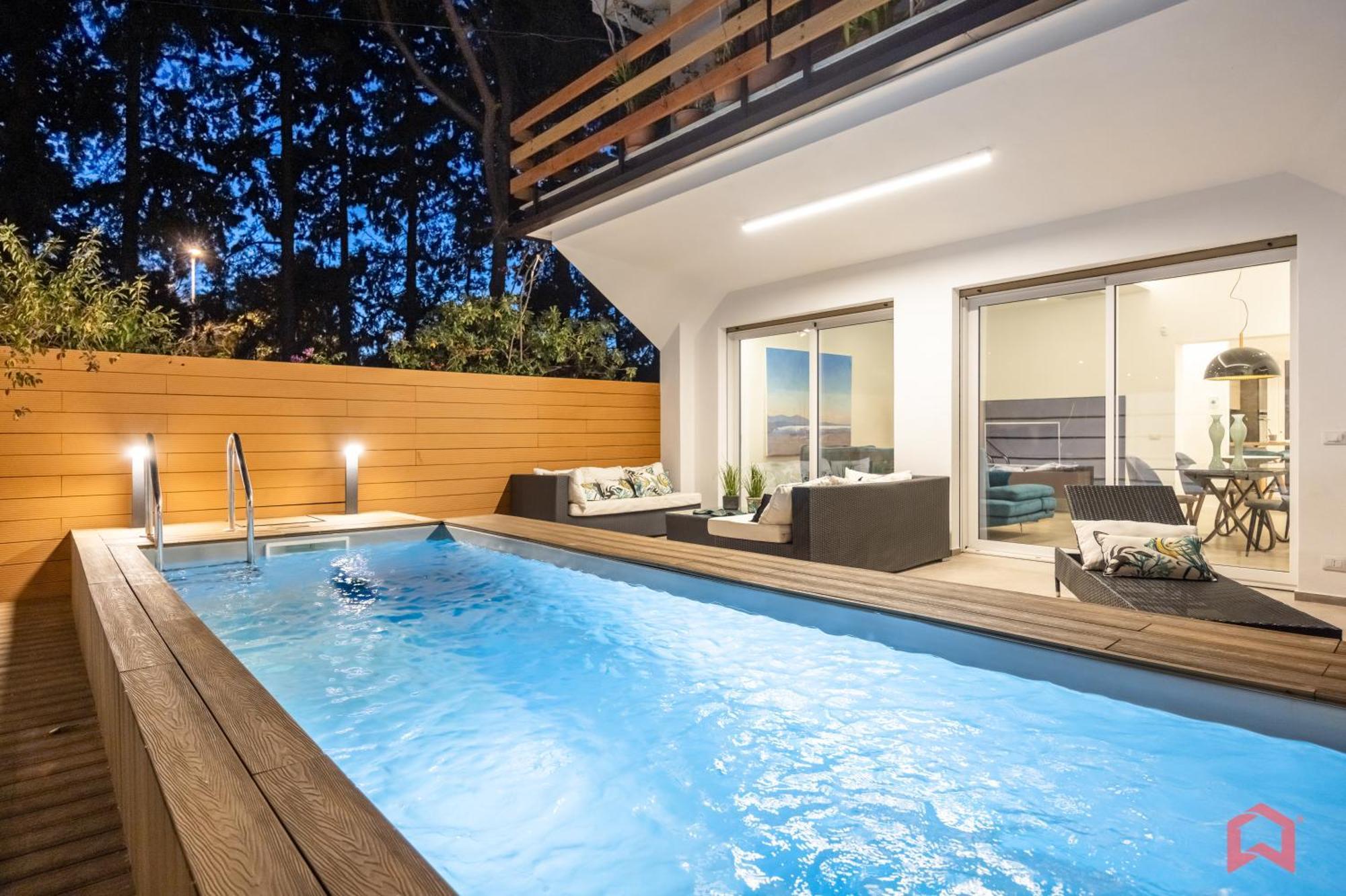 Appartamento In Villa Con Piscina Privata ปาแลร์โม ภายนอก รูปภาพ