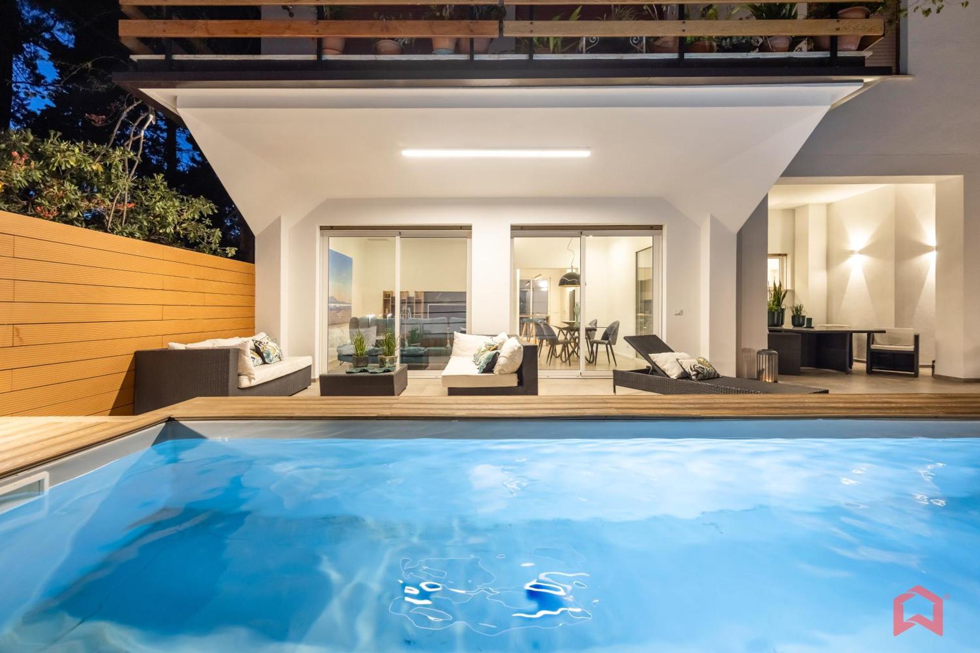 Appartamento In Villa Con Piscina Privata ปาแลร์โม ภายนอก รูปภาพ
