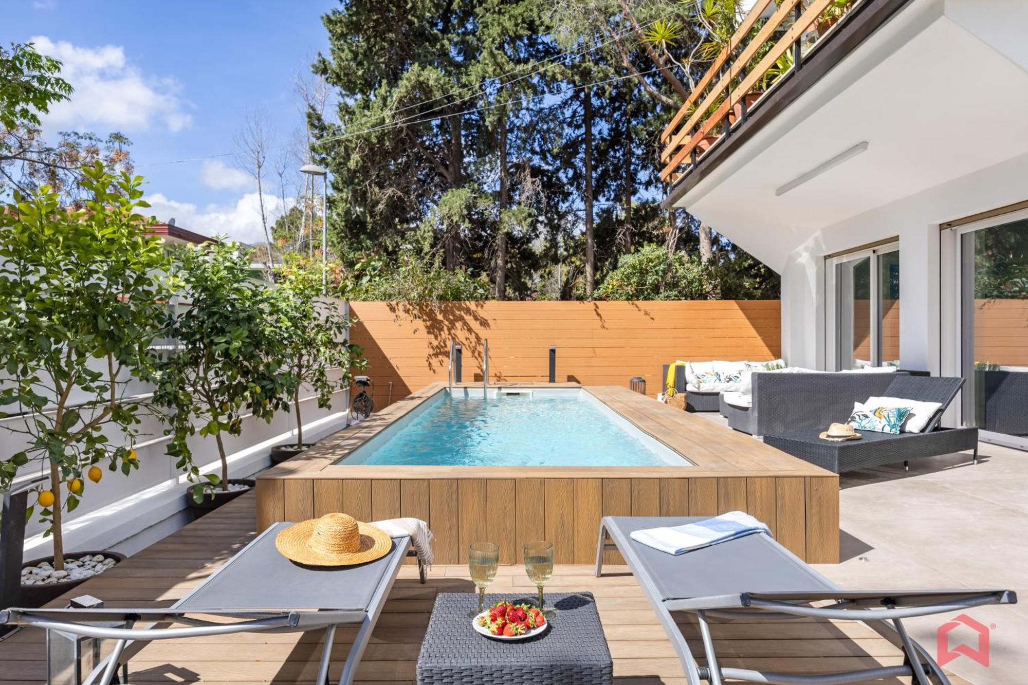 Appartamento In Villa Con Piscina Privata ปาแลร์โม ภายนอก รูปภาพ