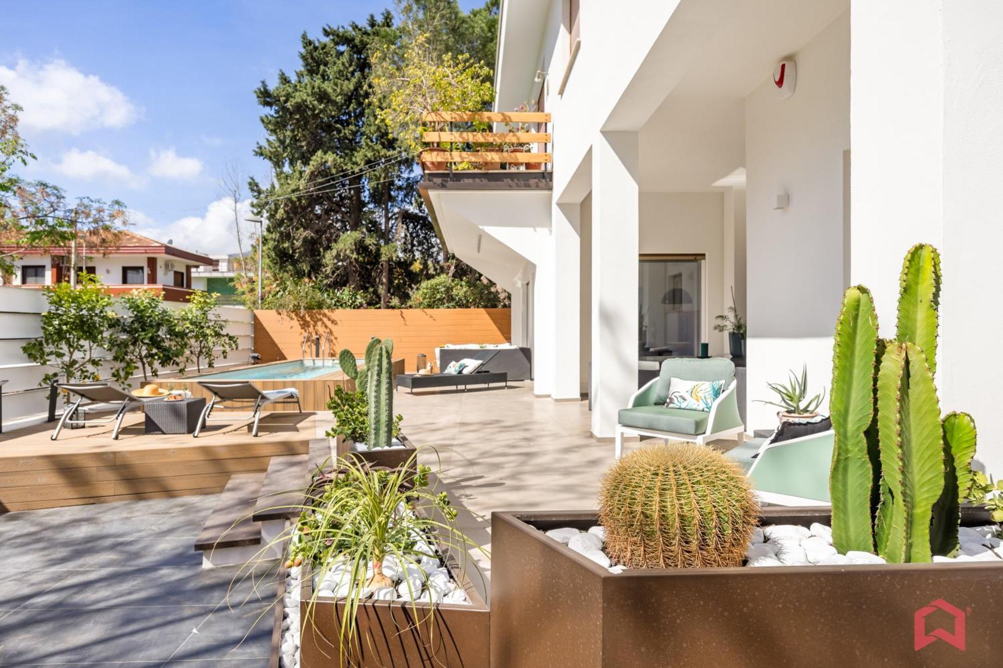 Appartamento In Villa Con Piscina Privata ปาแลร์โม ภายนอก รูปภาพ